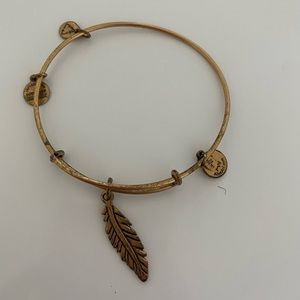 Alex and Ani Feather Charm Bracelet